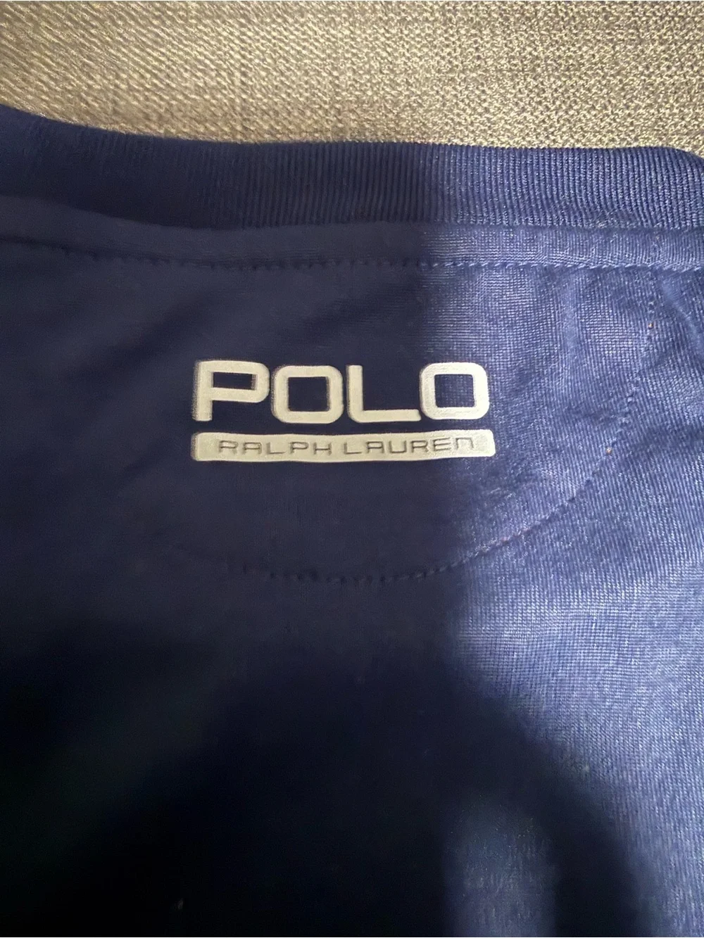 NWR Ralph Lauren Navy and Orange Performance Polo Shirt
